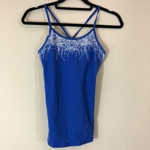 Calvin Klein blue athletic workout tank